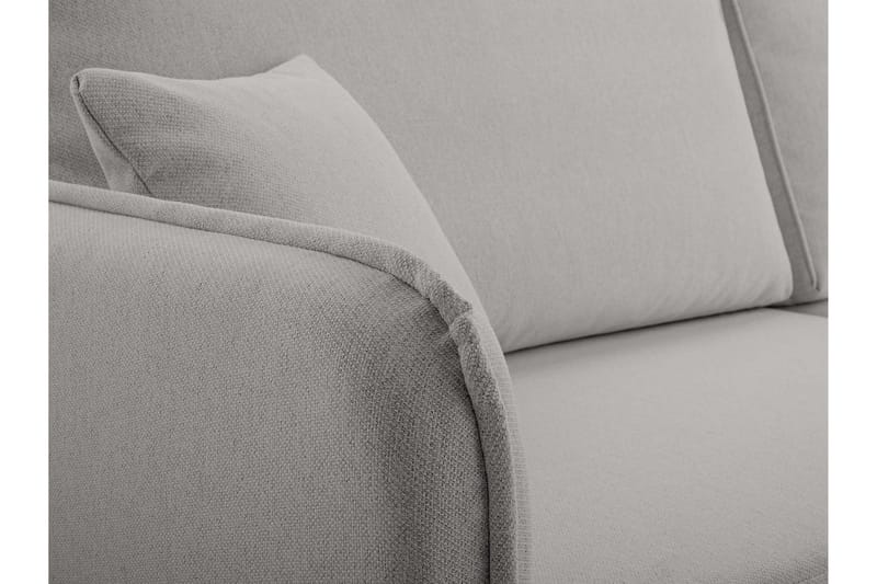 Chandru Sovesofa med Sjeselong 3-seter i Plysj - Gul - Møbler - Sofaer - Sovesofaer - Sovesofa divan