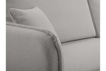 Chandru Sovesofa med Sjeselong 3-seter i Plysj - Gul - Møbler - Sofaer - Sovesofaer - Sovesofa divan