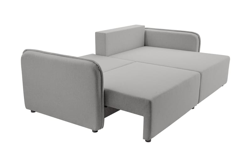 Chandru Sovesofa med Sjeselong 3-seter - Svart - Møbler - Sofaer - Sovesofaer - Sovesofa divan