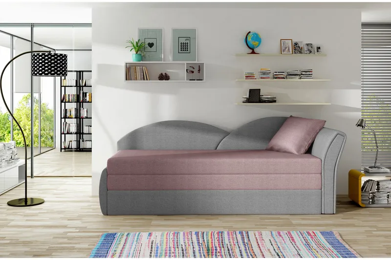 Chasidi Sovesofa 2-seters, Rosa/Grå