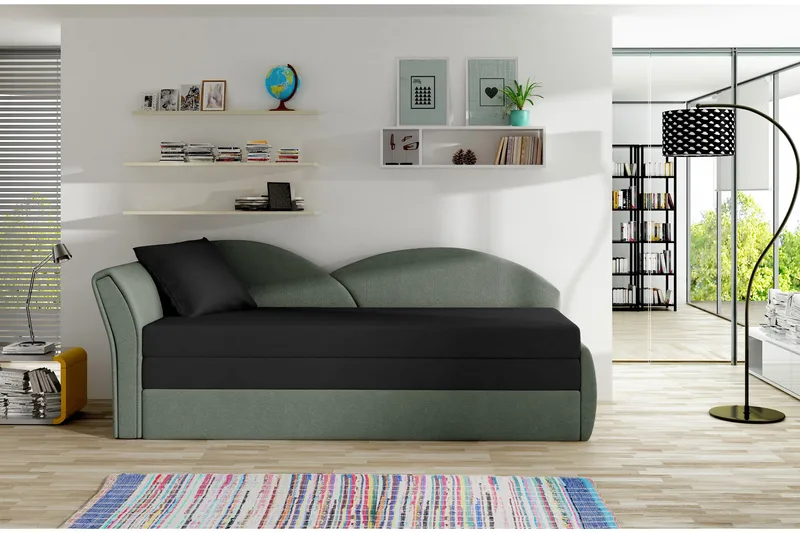 Chasidi Sovesofa, Svart/Grå