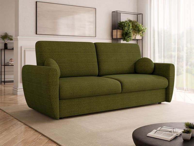 Chavez 3-seters sovesofa - Olivengrønn - Møbler - Sofaer - Sovesofaer - 3 seters sovesofa