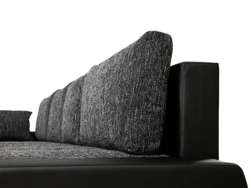 Cillo 5-seters U-formet sovesofa med dobbeltdivan - grå - Møbler - Sofaer - Sovesofaer - Hjørnesovesofa