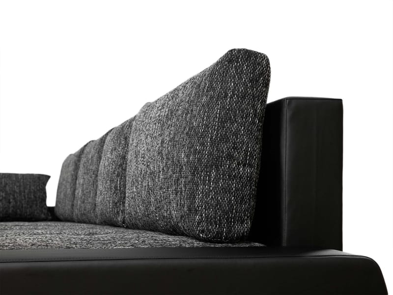 Cillo 5-seters U-formet sovesofa med dobbeltdivan - grå - Møbler - Sofaer - Sovesofaer - Hjørnesovesofa