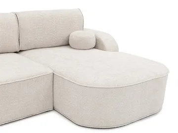 Cinrel Sovesofa med sjeselong 3-seter - Beige - Møbler - Sofaer - Sovesofaer - Sovesofa divan