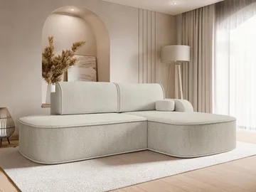 Cinrel Sovesofa med sjeselong 3-seter - Beige - Møbler - Sofaer - Sovesofaer - Sovesofa divan