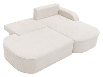 Cinrel Sovesofa med sjeselong 3-seter - Grå - Møbler - Sofaer - Sovesofaer - Sovesofa divan