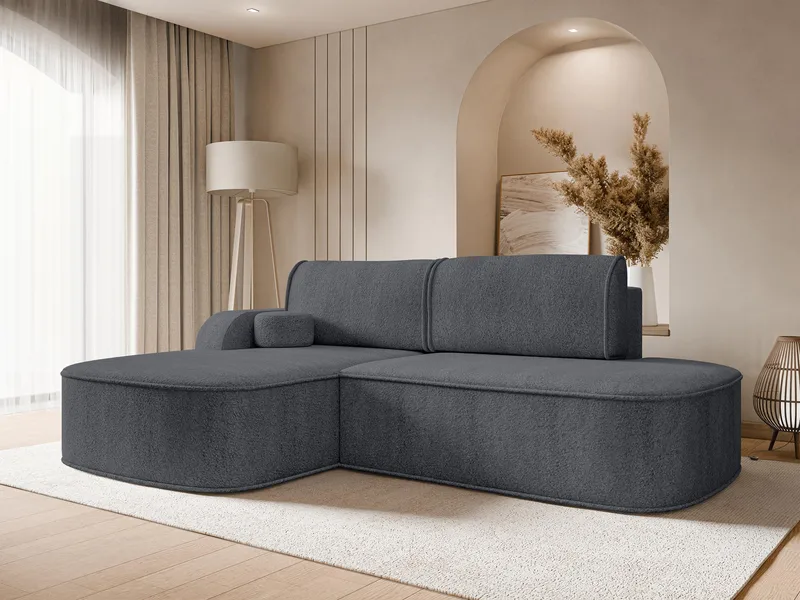 Cinrel Sovesofa med sjeselong 3-seter - Grå - Møbler - Sofaer - Sovesofaer - Sovesofa divan