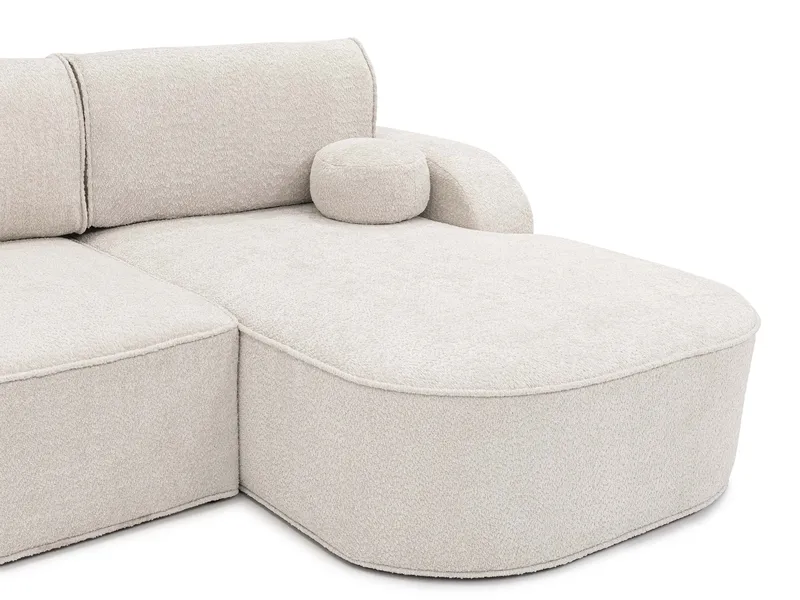 Cinrel Sovesofa med sjeselong 3-seter - Rosa - Møbler - Sofaer - Sovesofaer - Sovesofa divan