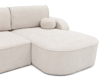 Cinrel Sovesofa med sjeselong 3-seter - Rosa - Møbler - Sofaer - Sovesofaer - Sovesofa divan