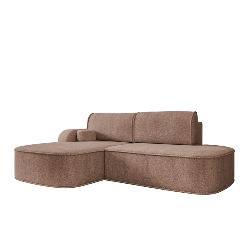 Cinrel Sovesofa med sjeselong 3-seter - Rosa - Møbler - Sofaer - Sovesofaer - Sovesofa divan