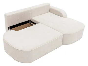 Cinrel Sovesofa med sjeselong 3-seter - Rosa - Møbler - Sofaer - Sovesofaer - Sovesofa divan