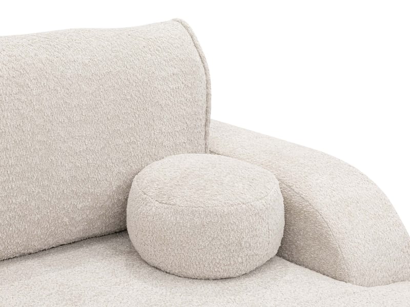 Cinrel Sovesofa med sjeselong 3-seter - Rosa - Møbler - Sofaer - Sovesofaer - Sovesofa divan