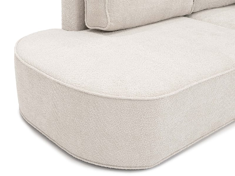 Cinrel Sovesofa med sjeselong 3-seter - Rosa - Møbler - Sofaer - Sovesofaer - Sovesofa divan