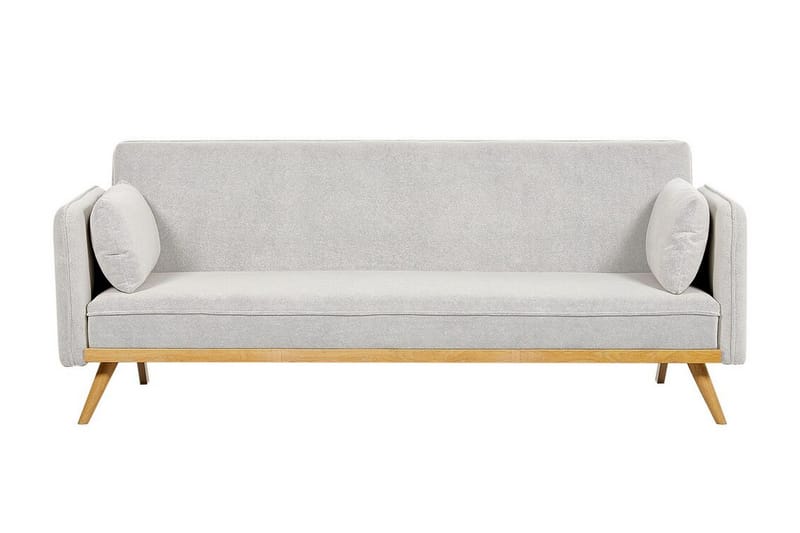 Clem 3-seter Sovesofa 110x185 cm i Stoff, Lysegrå
