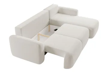 Corfu Sovesofa Med 3-Seters Divan - Blå - Møbler - Sofaer - Sovesofaer - Sovesofa divan
