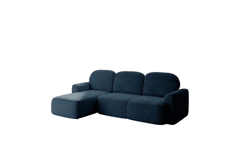 Corfu Sovesofa Med 3-Seters Divan - Blå - Møbler - Sofaer - Sovesofaer - Sovesofa divan