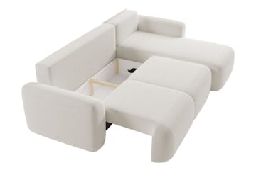 Corfu Sovesofa Med 3-Seters Divan - Grå - Møbler - Sofaer - Sovesofaer - Sovesofa divan