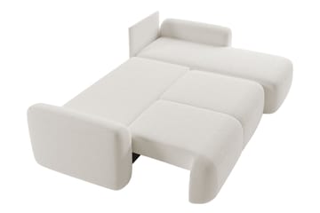 Corfu Sovesofa Med 3-Seters Divan - Grå - Møbler - Sofaer - Sovesofaer - Sovesofa divan
