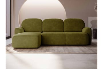 Corfu Sovesofa Med 3-Seters Divan - Grønn - Møbler - Sofaer - Sovesofaer - Sovesofa divan