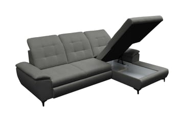 Crystalina Sovesofa med Sjeselong 3-seter - Beige - Møbler - Sofaer - Sovesofaer - Sovesofa divan