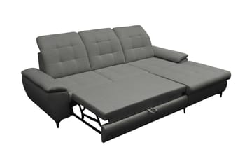 Crystalina Sovesofa med Sjeselong 3-seter - Beige - Møbler - Sofaer - Sovesofaer - Sovesofa divan