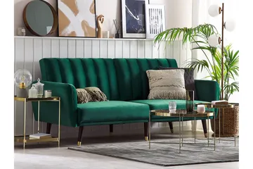 Debrina Sovesofa 3-seter - Grønn - Møbler - Sofaer - Sovesofaer - 3 seters sovesofa