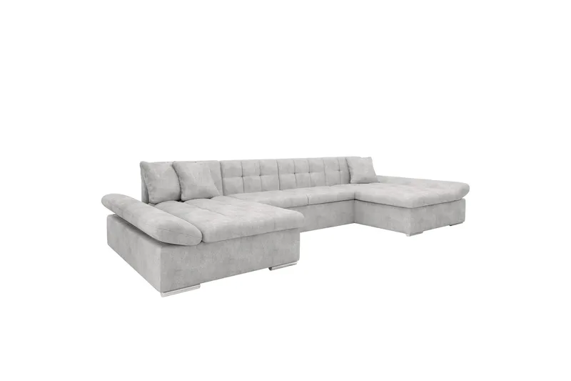 Dewitt Sovesofa Dubbeldivan 5-sits - Grå - Møbler - Sofaer - Sovesofaer - U sovesofa