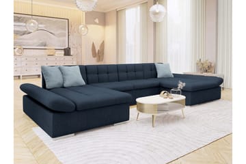 Dewitt Sovesofa Dubbeldivan 5-sits - Marineblå - Møbler - Sofaer - Sovesofaer - U sovesofa