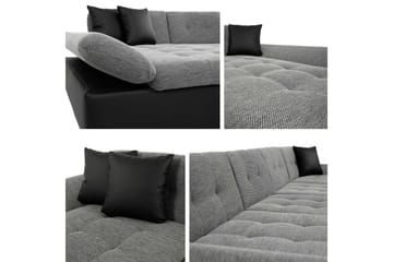 Dewitt Sovesofa Dubbeldivan 5-sits - Svart - Møbler - Sofaer - Sovesofaer - Sovesofa divan