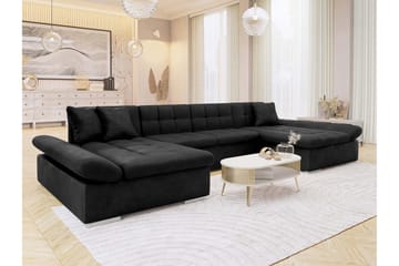 Dewitt Sovesofa Dubbeldivan 5-sits - Svart - Møbler - Sofaer - Sovesofaer - Sovesofa divan