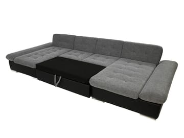 Dewitt Sovesofa med dobbel sjeselong 5-seter - Brun - Møbler - Sofaer - Sovesofaer - U sovesofa