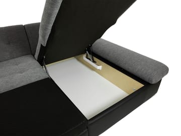 Dewitt Sovesofa med dobbel sjeselong 5-seter - Brun - Møbler - Sofaer - Sovesofaer - U sovesofa