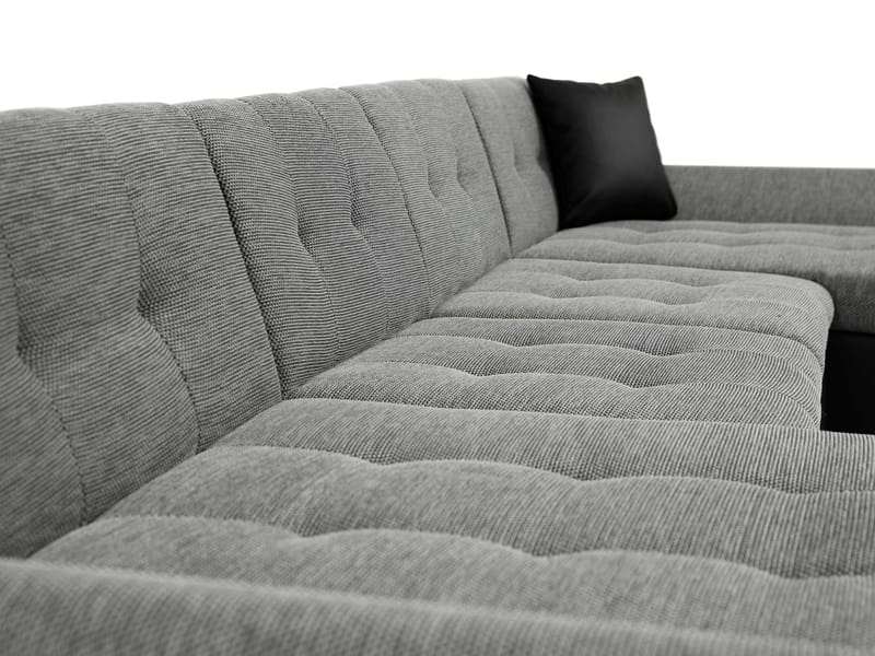Dewitt Sovesofa med dobbel sjeselong 5-seter - Brun - Møbler - Sofaer - Sovesofaer - U sovesofa