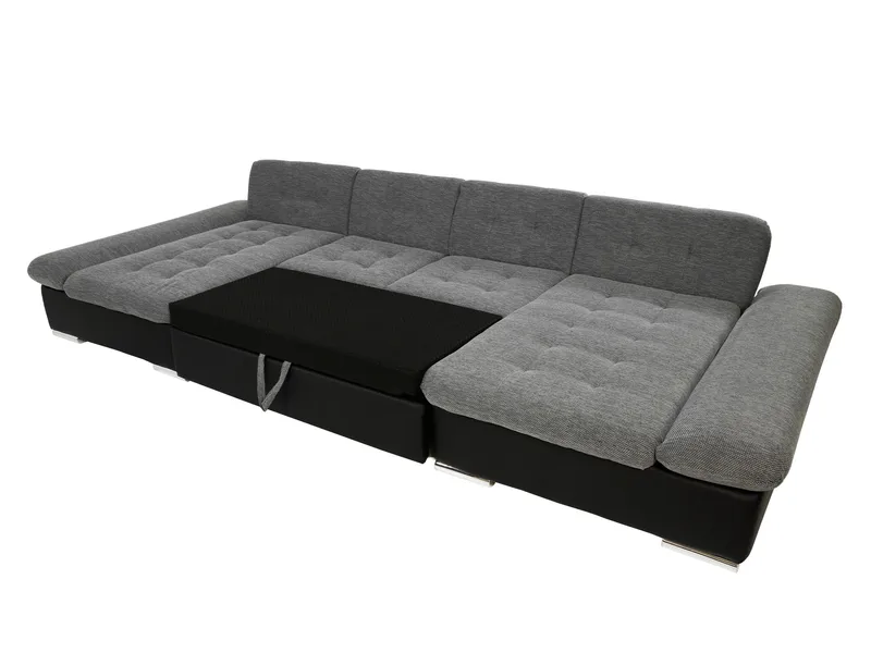 Dewitt Sovesofa med dobbel sjeselong 5-seter - Brun - Møbler - Sofaer - Sovesofaer - U sovesofa