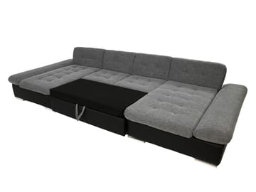 Dewitt Sovesofa med dobbel sjeselong 5-seter - Brun - Møbler - Sofaer - Sovesofaer - U sovesofa