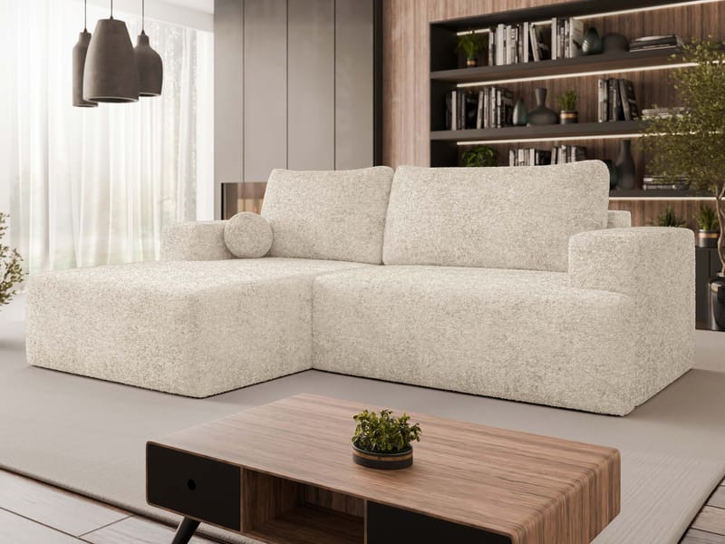Deylor 3-seters sovesofa med divan - Møbler - Sofaer - Sovesofaer - Hjørnesovesofa