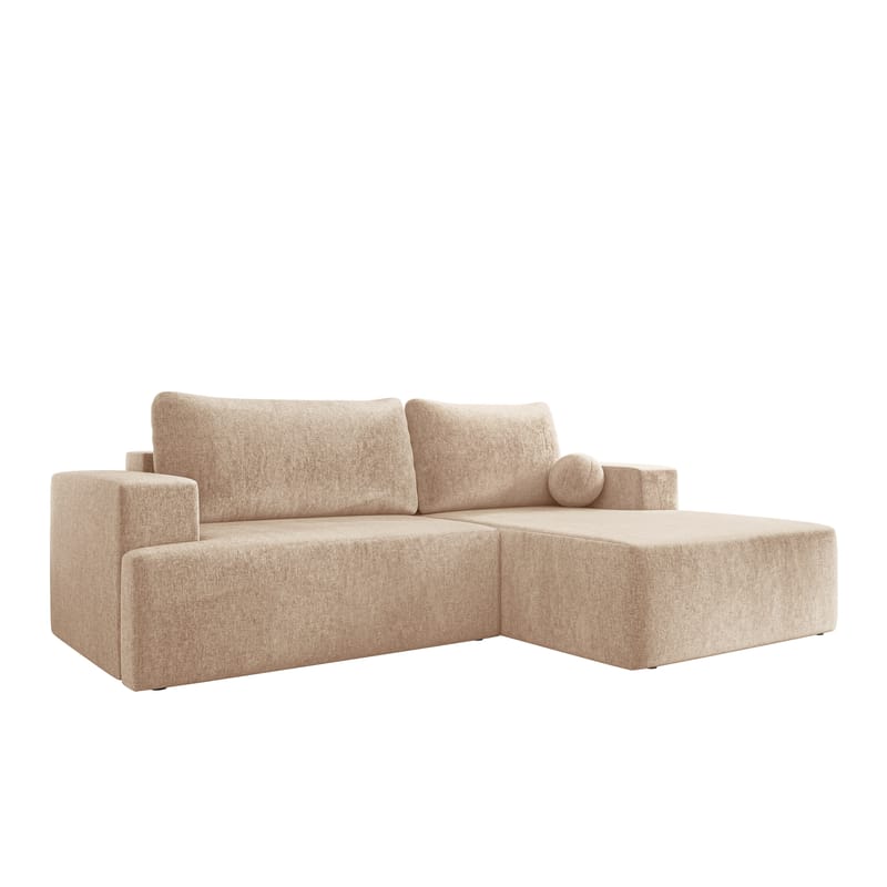 Deylor Sovesofa med sjeselong 3-seter - Beige - Møbler - Sofaer - Sovesofaer - Sovesofa divan
