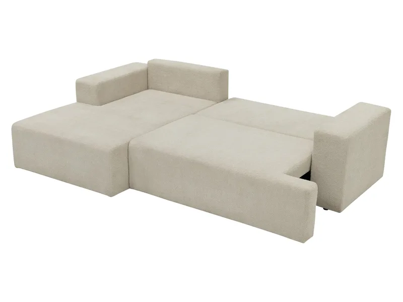 Deylor Sovesofa med sjeselong 3-seter - Brun - Møbler - Sofaer - Sovesofaer - Sovesofa divan