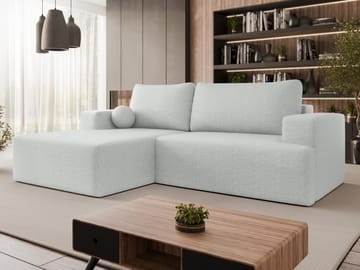 Deylor Sovesofa med sjeselong 3-seter - Grå - Møbler - Sofaer - Sovesofaer - Sovesofa divan