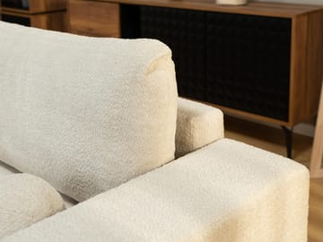 Deylor Sovesofa med sjeselong 3-seter - Grå - Møbler - Sofaer - Sovesofaer - Sovesofa divan