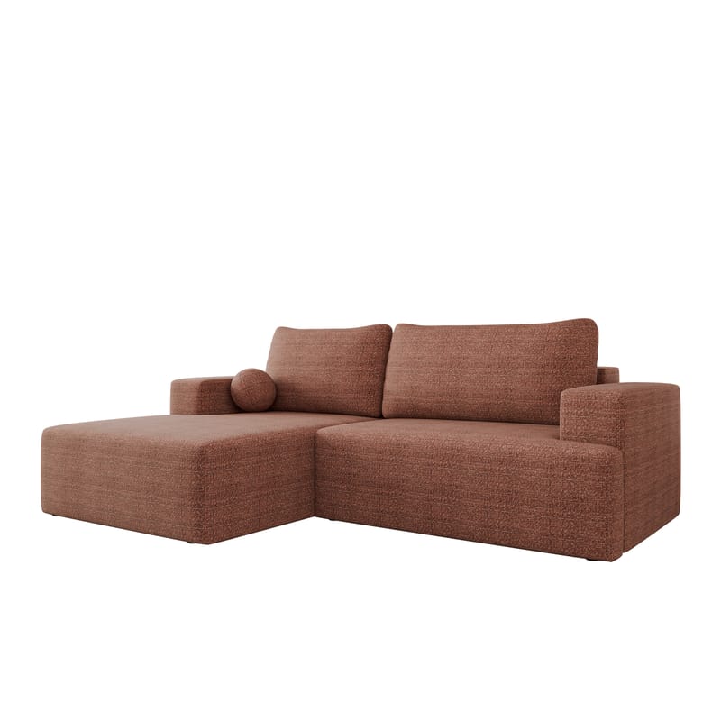 Deylor Sovesofa med sjeselong 3-seter - Rosa - Møbler - Sofaer - Sovesofaer - Sovesofa divan