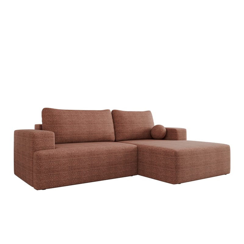 Deylor Sovesofa med sjeselong 3-seter, Rosa
