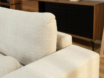 Deylor Sovesofa med sjeselong 3-seter - Rosa - Møbler - Sofaer - Sovesofaer - Sovesofa divan