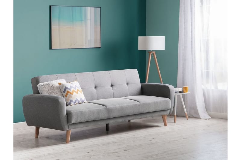 Divansofa Florli 214 cm - Grå - Møbler - Sofaer - Sovesofaer - Langsgående sovesofa
