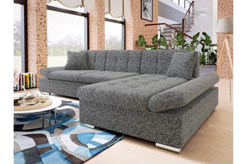 Djerra Sovesofa med Divan 3-seter - Marineblå - Møbler - Sofaer - Sovesofaer - Sovesofa divan