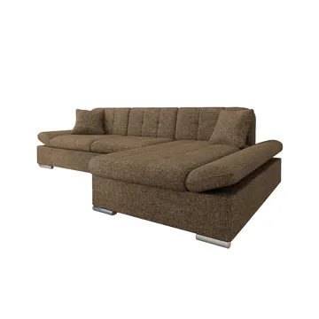 Djerra Sovesofa med sjeselong 3-seter - Brun - Møbler - Sofaer - Sovesofaer - Sovesofa divan