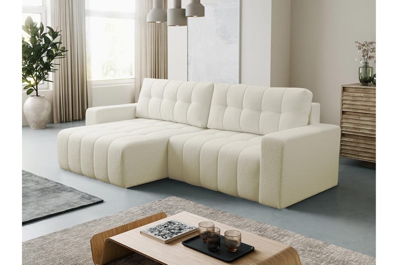 Doryn Sovesofa med Divan 3-seter - Beige - Møbler - Sofaer - Sovesofaer - Sovesofa divan