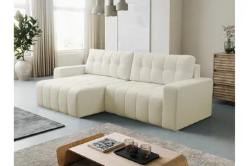 Doryn Sovesofa med Divan 3-seter - Beige - Møbler - Sofaer - Sovesofaer - Sovesofa divan