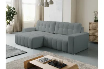 Doryn Sovesofa med Divan 3-seter - Grå - Møbler - Sofaer - Sovesofaer - Sovesofa divan